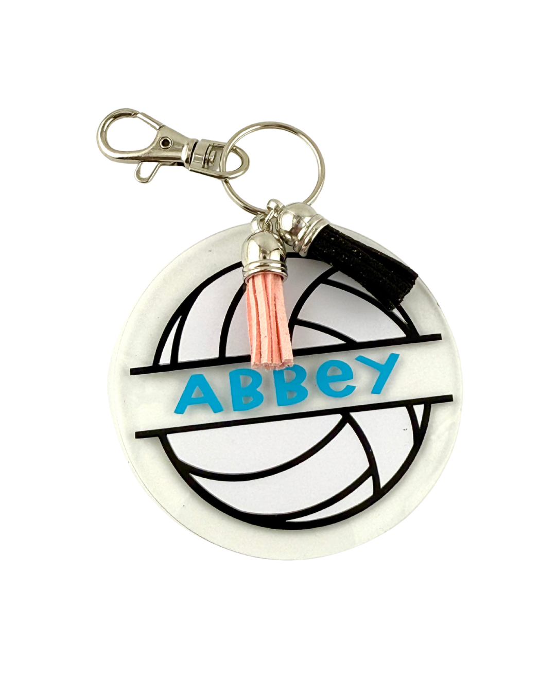 Volleyball Round Personalized Bag Tag