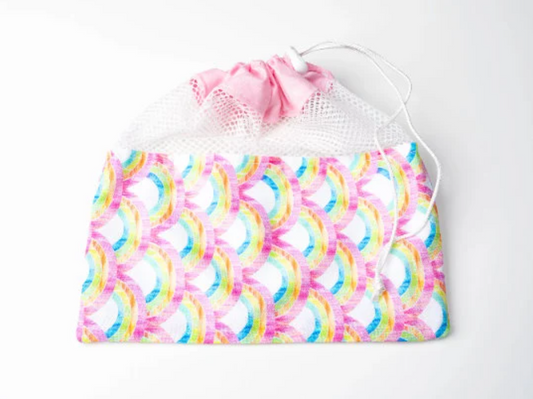 Rainbow Mesh Grip Bag