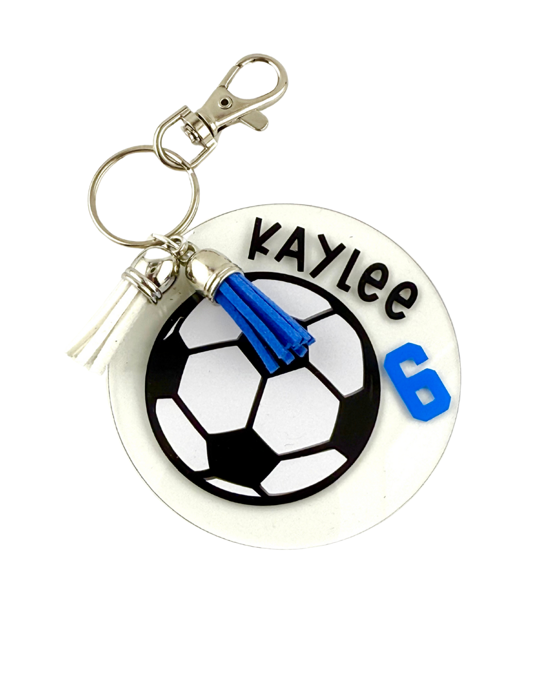 Soccer Round Personalized Bag Tag