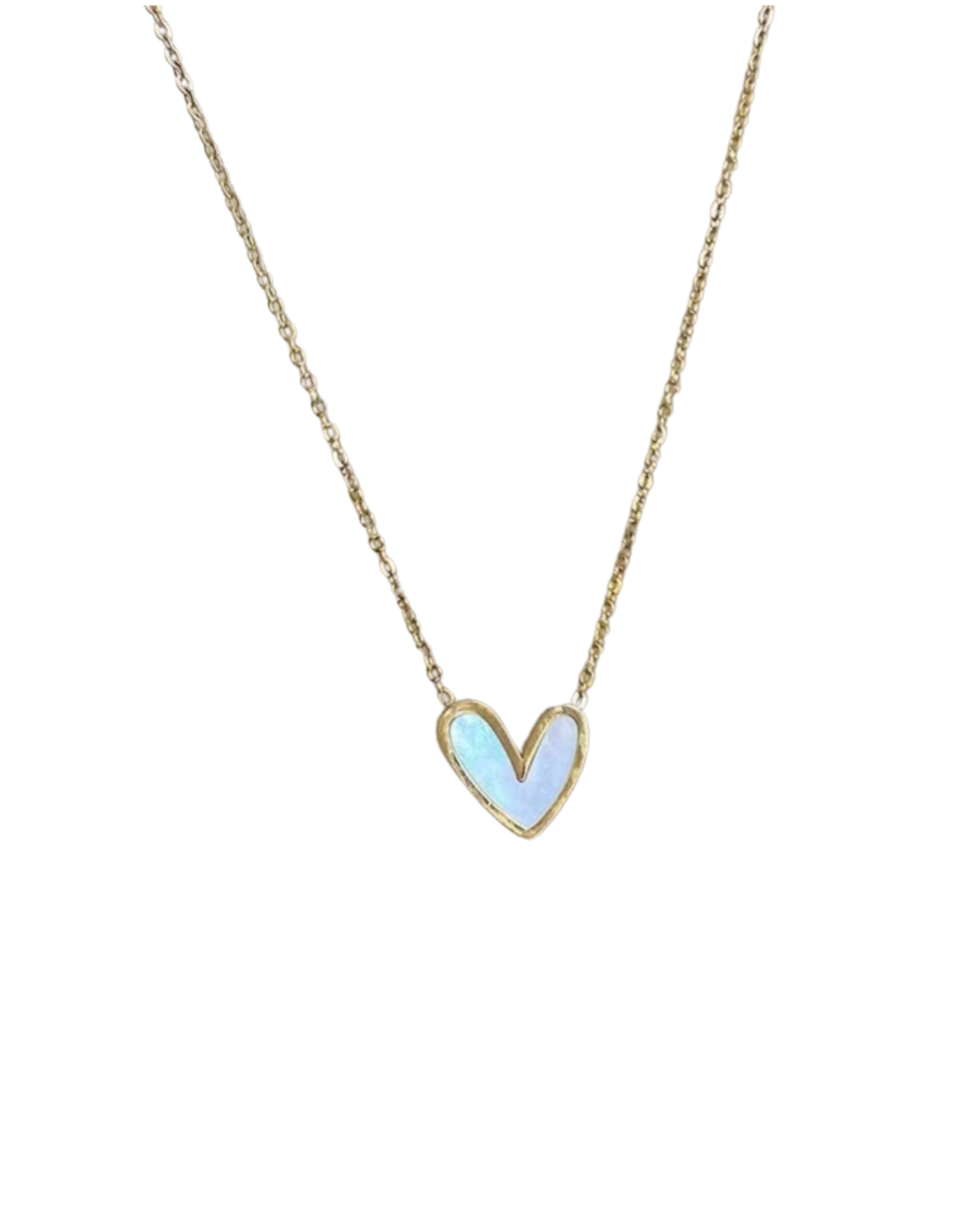 Asymmetrical Heart Pendant Necklace