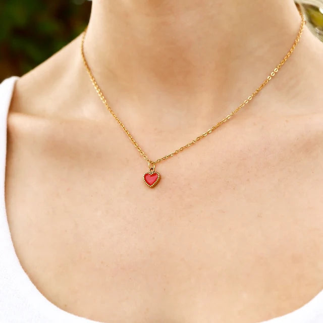 Charm Necklace with Loop Chain